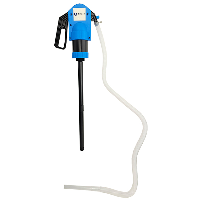 Pompe manuelle pour fûts de 210 L - Idéale pour AdBlue, antigel et eau pour pare-brise
