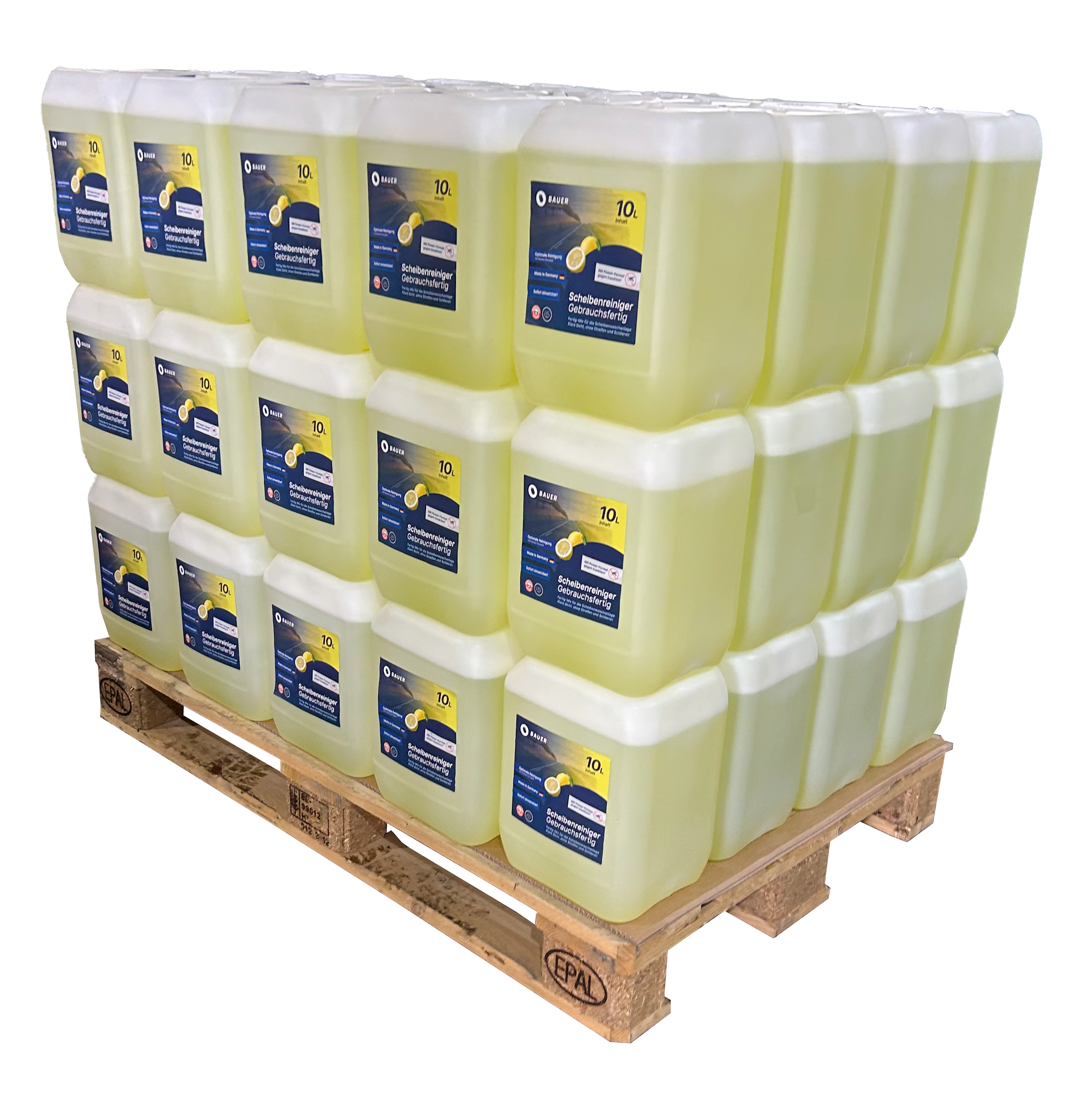 Scheibenreiniger Sommer Kanister Palettenware - Gebrauchsfertig mit frischem Citrusduft