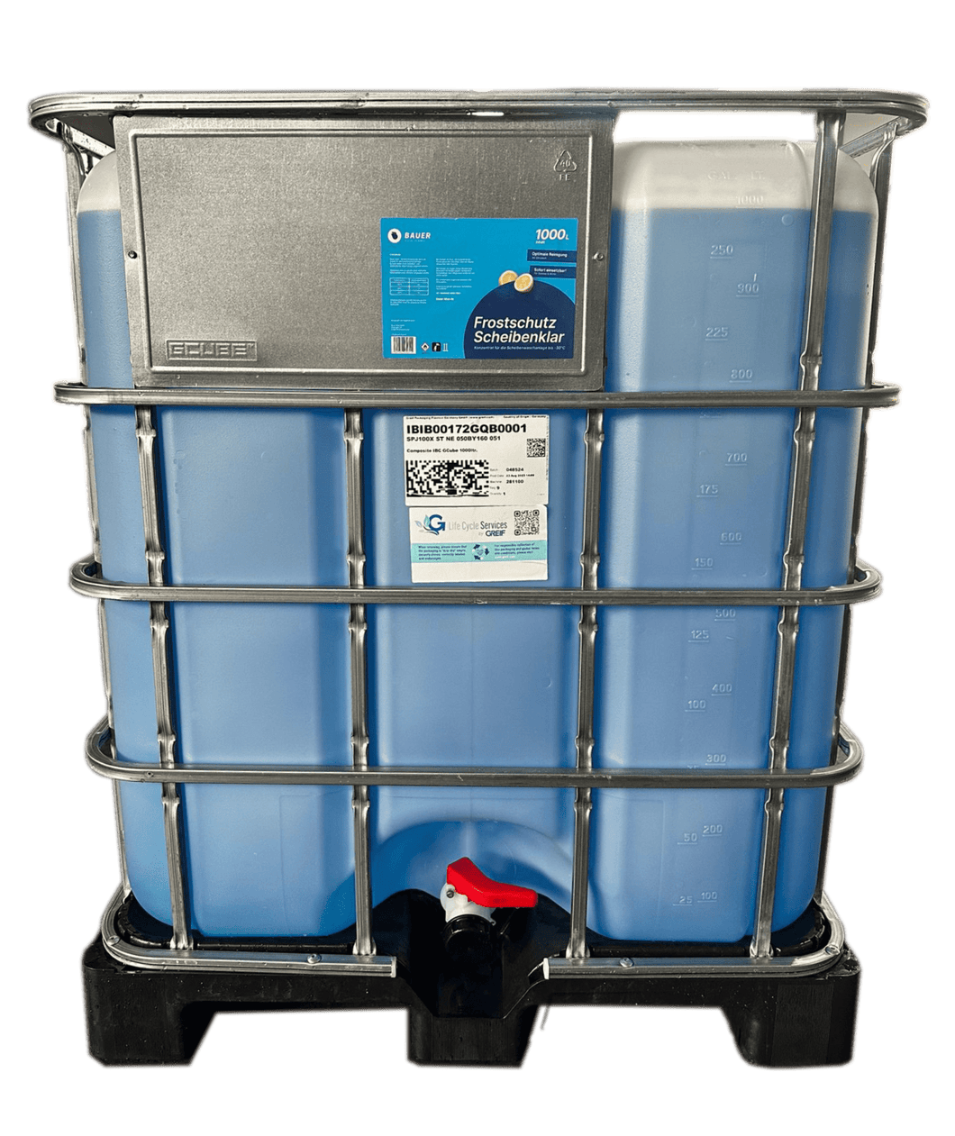 Antigel pare-brise Bauer Blue - Conteneur IBC 1 000 L - Sans consigne 