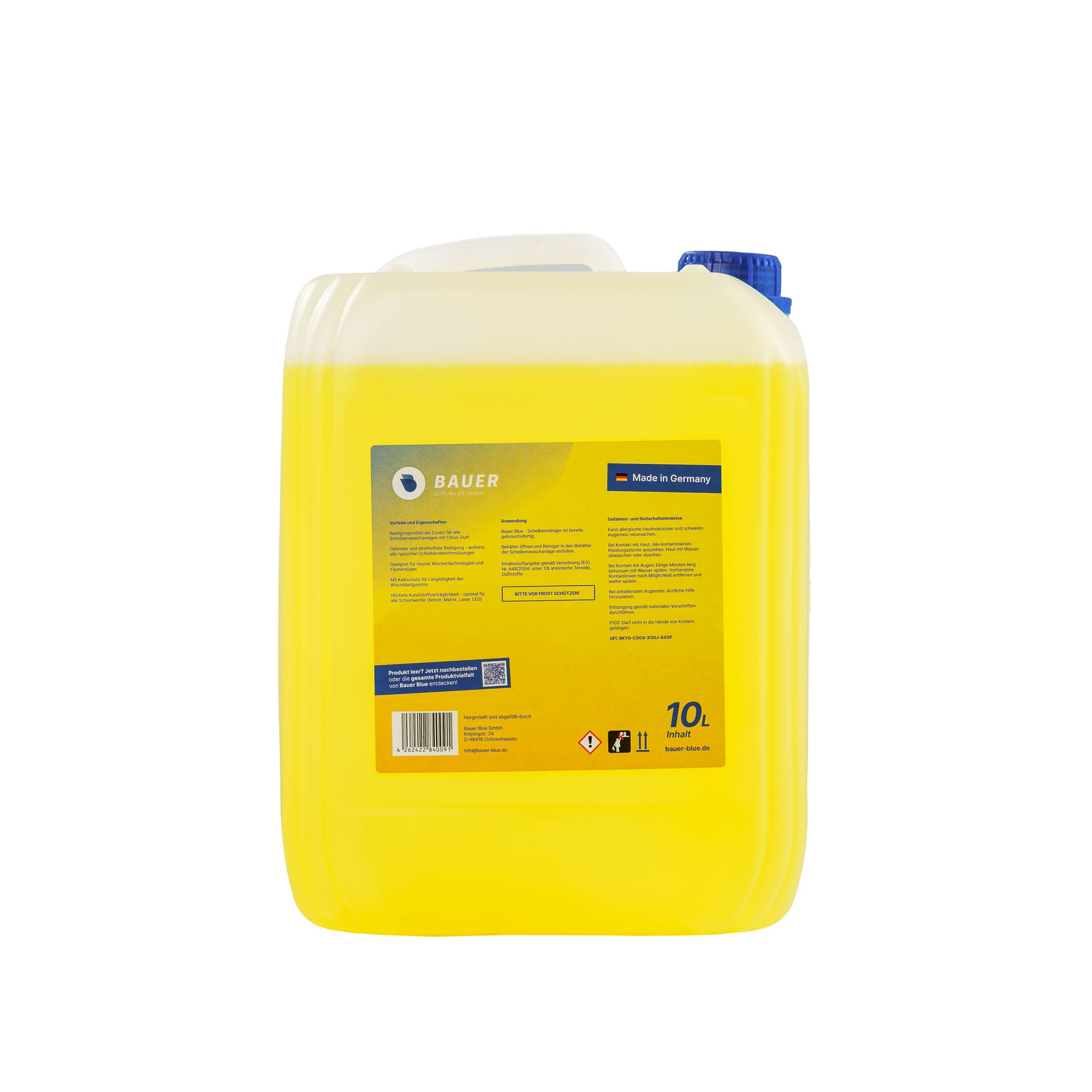 Scheibenreiniger Sommer - Gebrauchsfertig mit frischem Citrusdurf