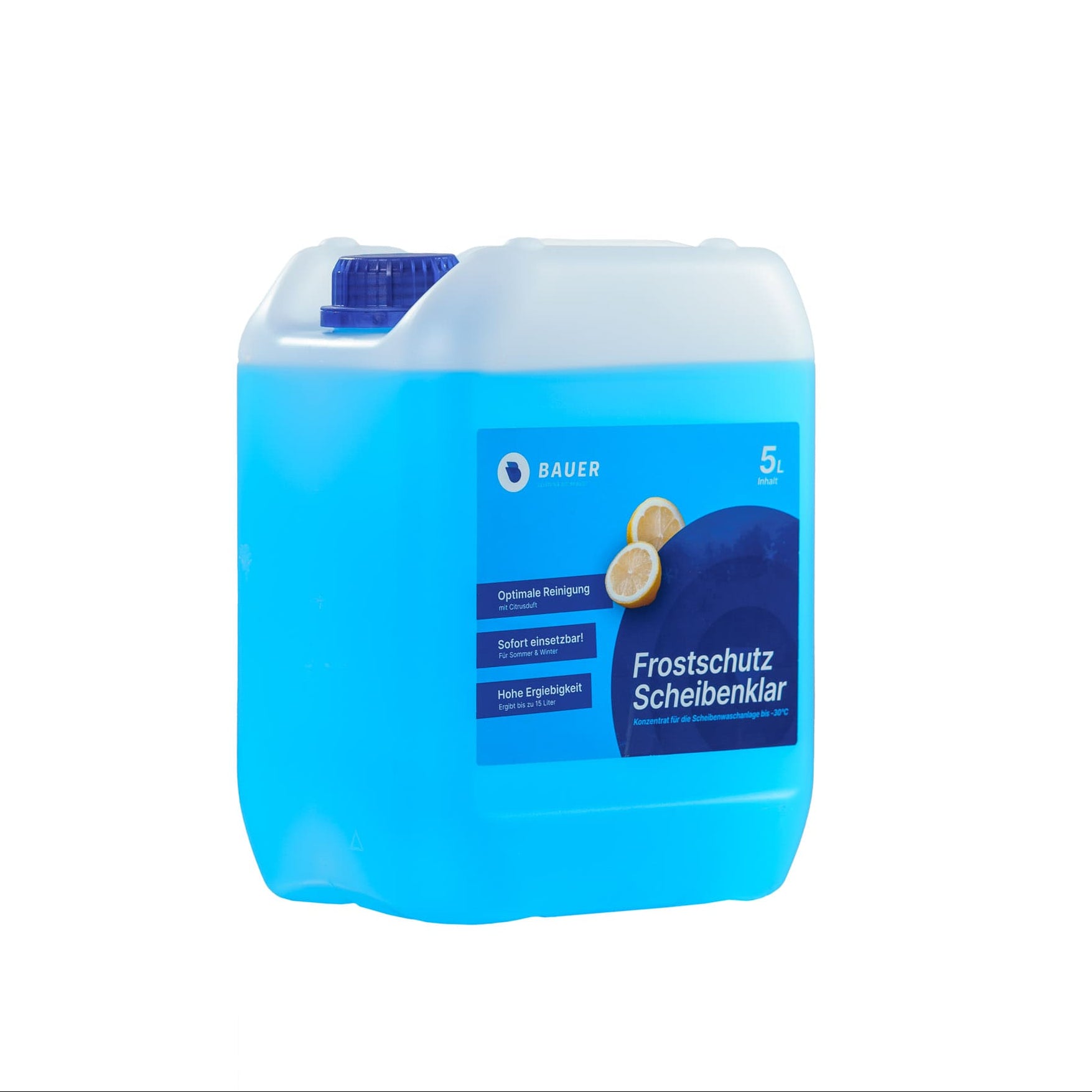 Antigel pare-brise Bauer Blue - Bidon de 5 L avec bec verseur 