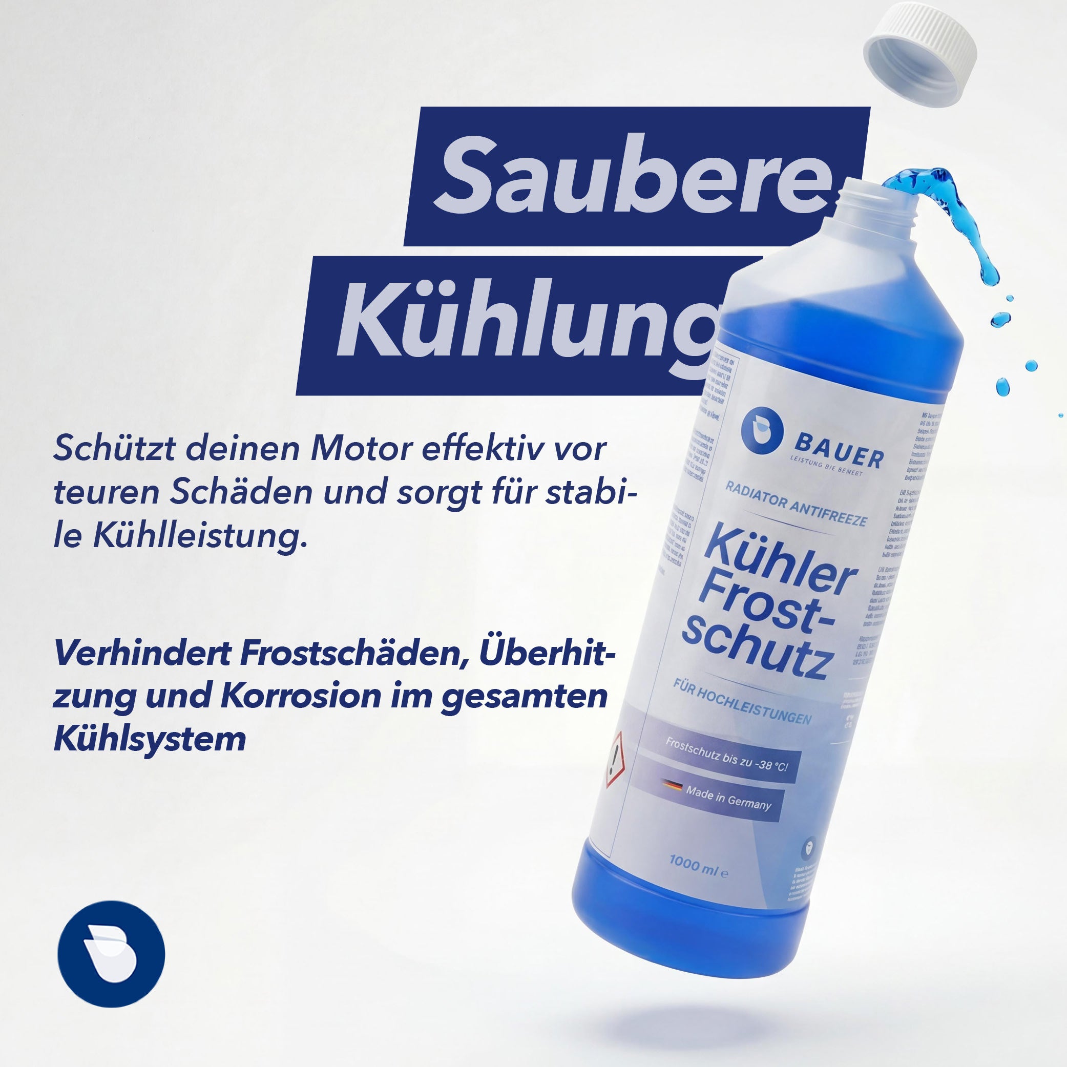 Kühlerfrostschutz bis -38°C - Blau G11