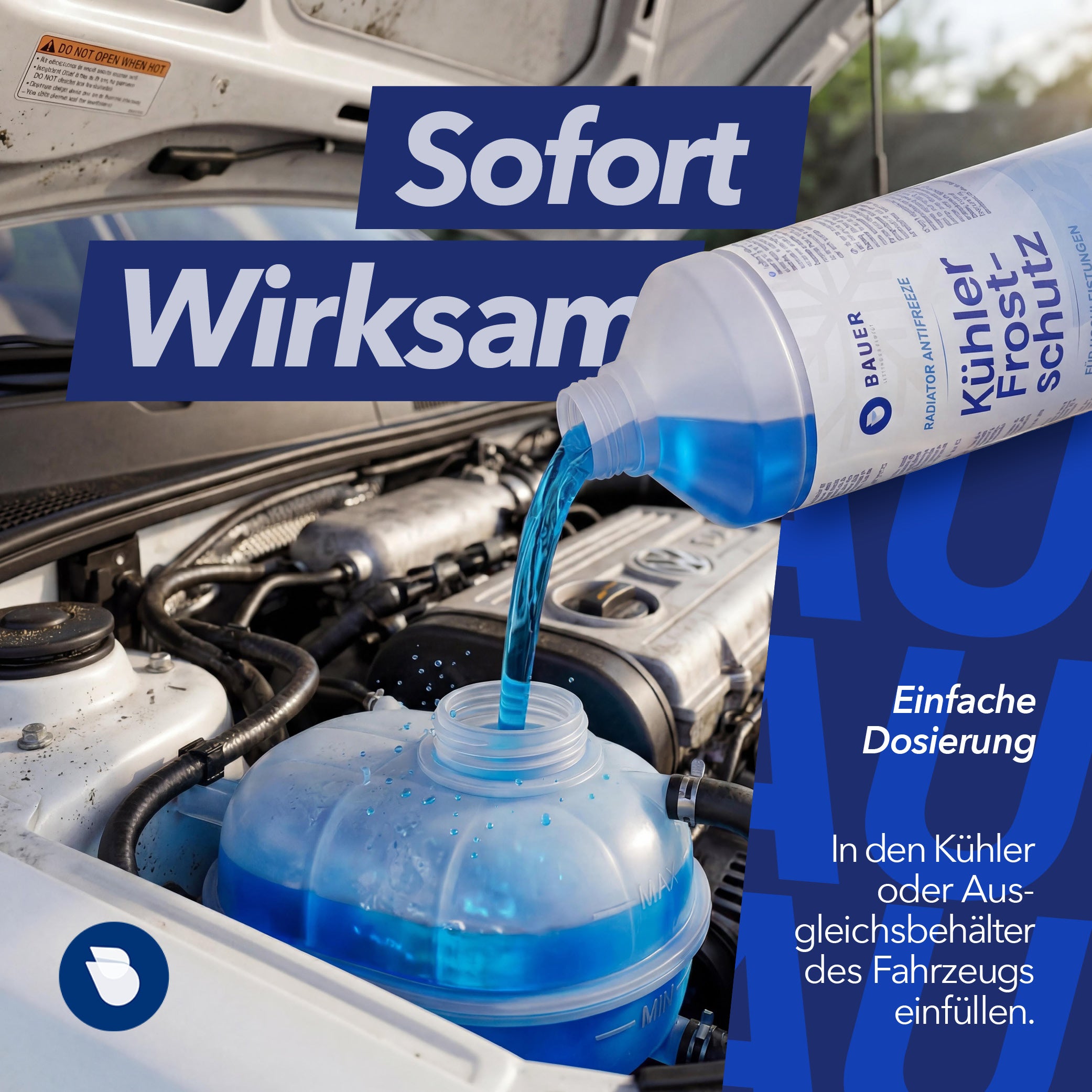 Kühlerfrostschutz bis -38°C - Blau G11
