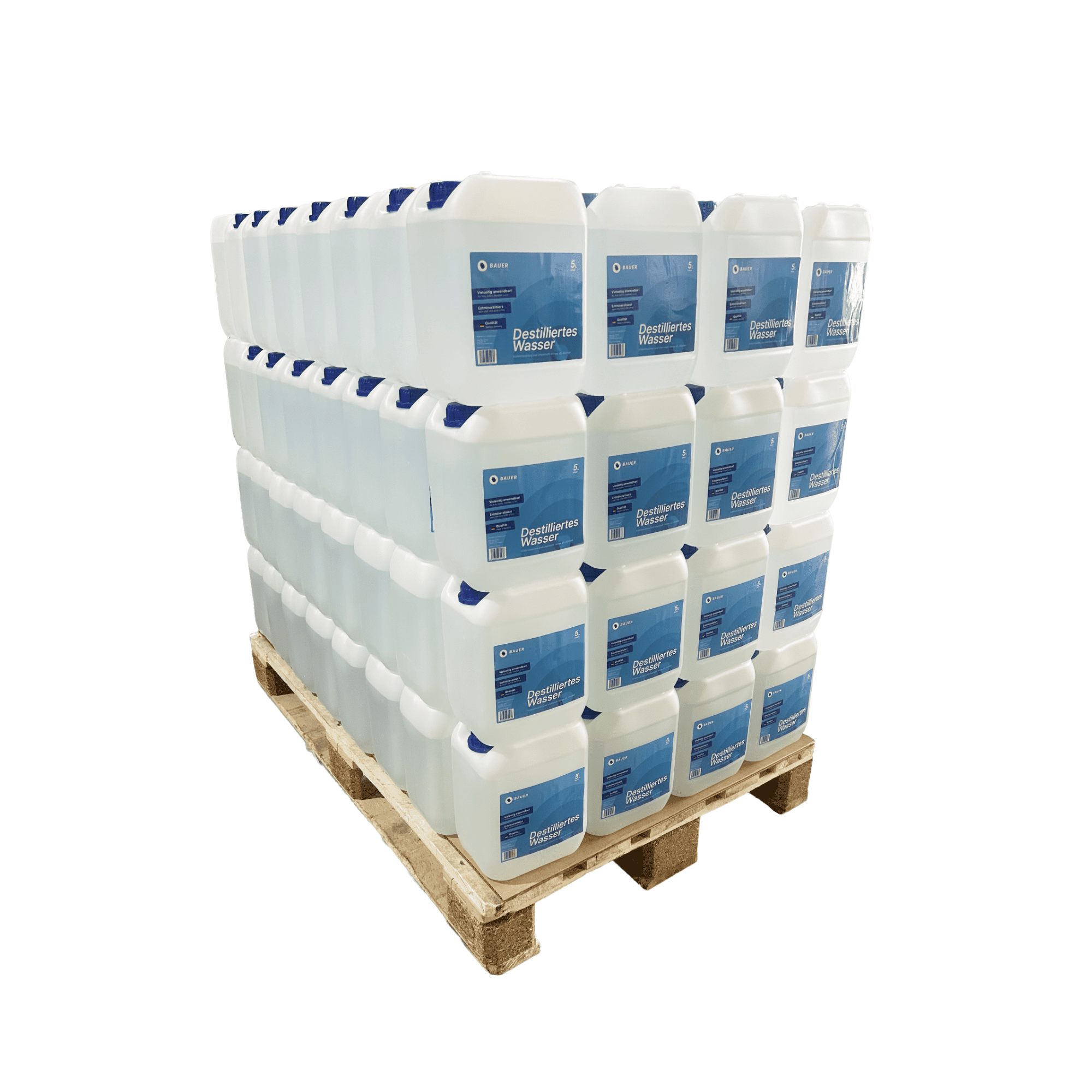 Bauer Blue - Eau distillée/déminéralisée - Bidon - Déminéralisée selon VDE 0510 et DIN 57510